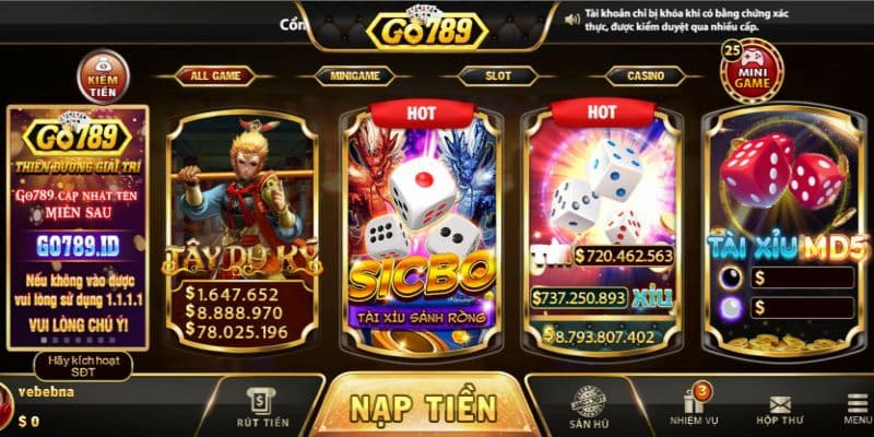 Chơi game không chán khi đăng ký Go789